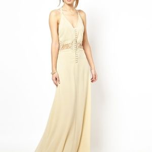 Jarlo Cami Strap Maxi Dress with Lace Insert